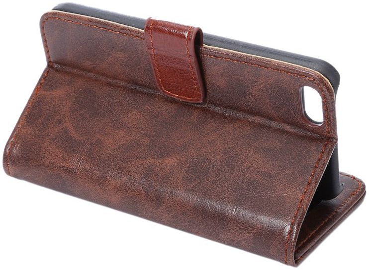 Apple iPhone SE / 5S / 5 Hoesje Portemonnee Brown afbeelding 9