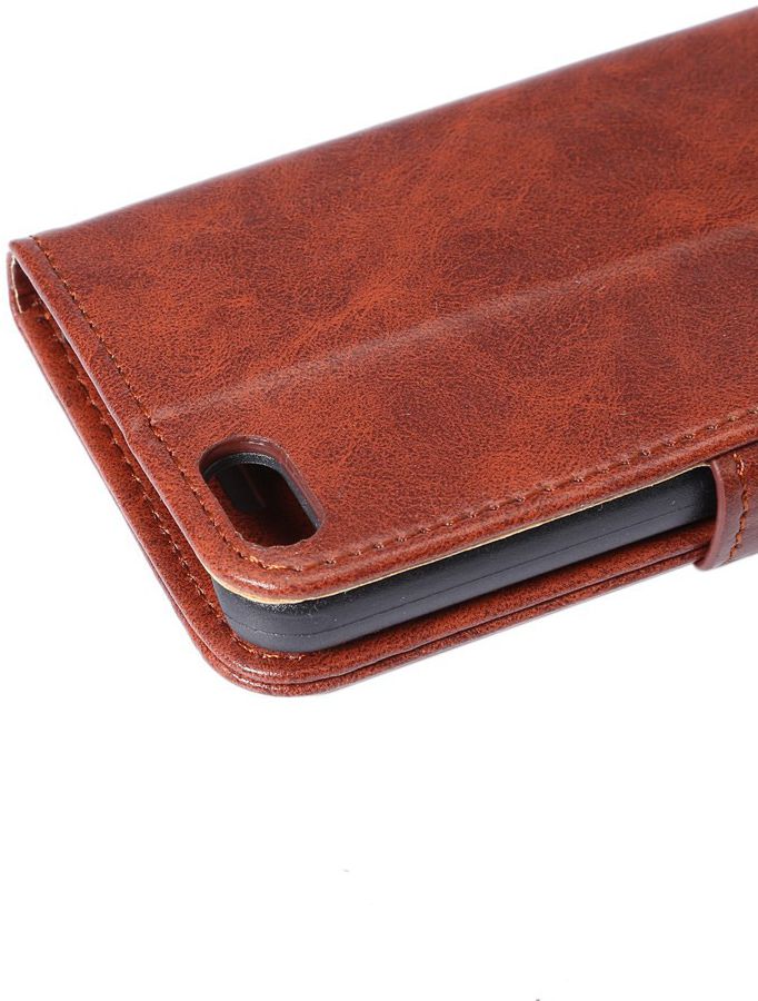Apple iPhone SE / 5S / 5 Hoesje Portemonnee Bruin afbeelding 6