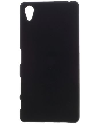 Sony Xperia X Rubber Coat Hard Case Zwart Hoesjes