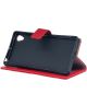 Sony Xperia X Litchi Stand Wallet Case Rood