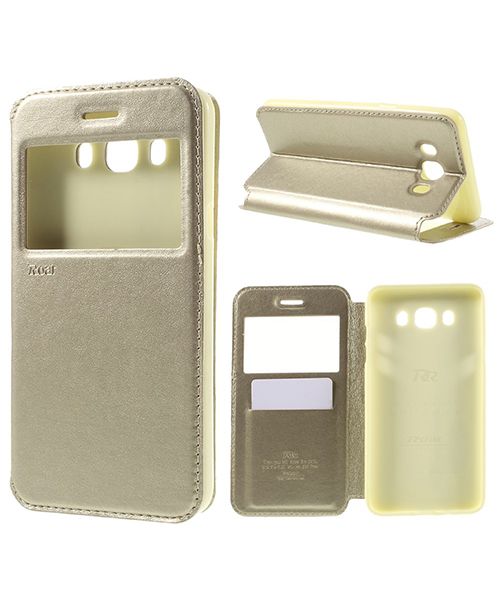 Samsung Galaxy J7 (2016) Roar Window Hoesje Goud afbeelding 1
