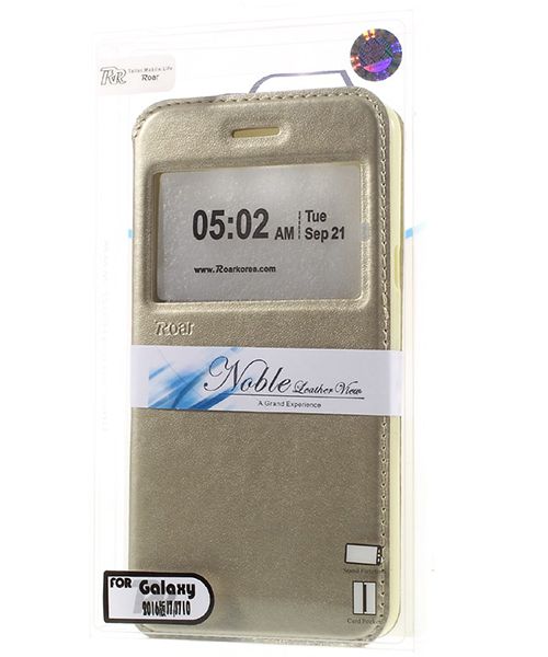 Samsung Galaxy J7 (2016) Roar Window Hoesje Goud afbeelding 10