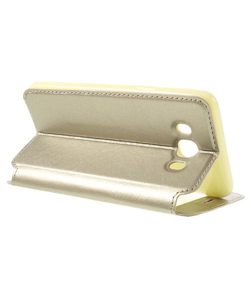 Samsung Galaxy J7 (2016) Roar Window Hoesje Goud afbeelding 5
