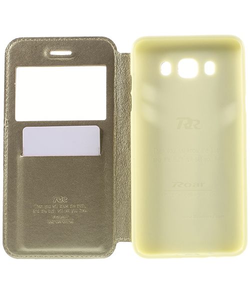 Samsung Galaxy J7 (2016) Roar Window Hoesje Goud afbeelding 6