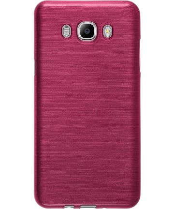 Samsung Galaxy J7 (2016) Geborsteld TPU Hoesje Rood Hoesjes