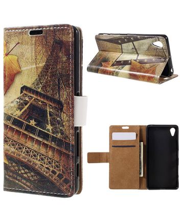 Sony Xperia X Performance Wallet Case Print Eiffel Tower Hoesjes