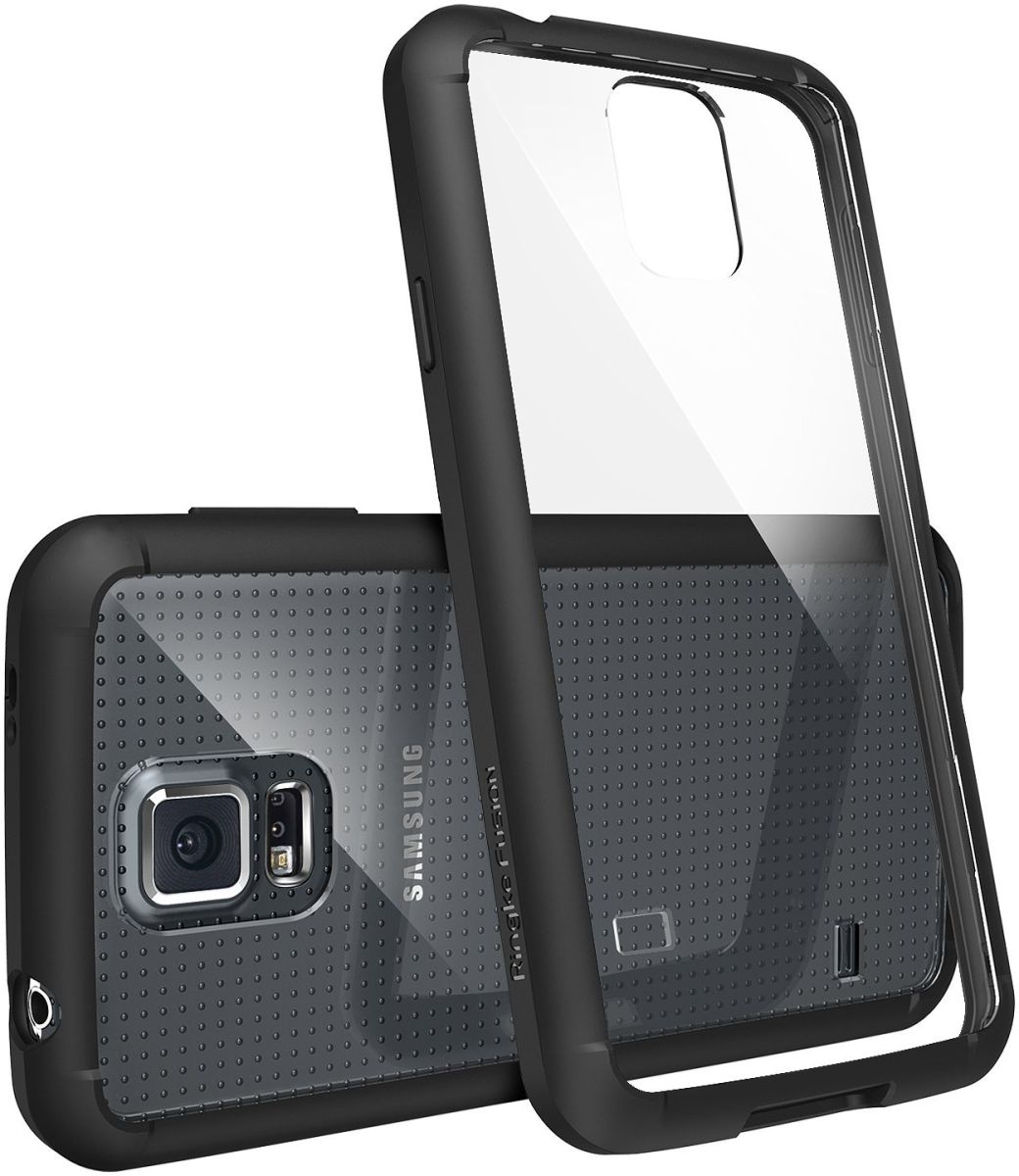 Ringke Fusion Samsung Galaxy S5 (Neo) hoesje doorzichtig Black afbeelding 1