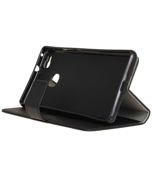 Huawei P9 Lite Wallet Cover Zwart afbeelding 4