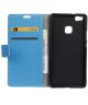Huawei P9 Lite Wallet Cover Blauw