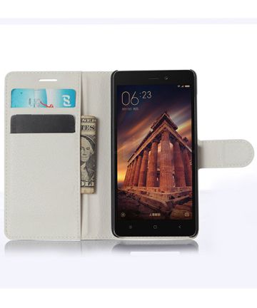 Xiaomi Redmi 3 Portemonnee Flip Hoesje Wit Hoesjes
