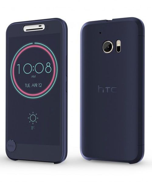 Origineel HTC 10 Hoesje Ice View Blauw afbeelding 6