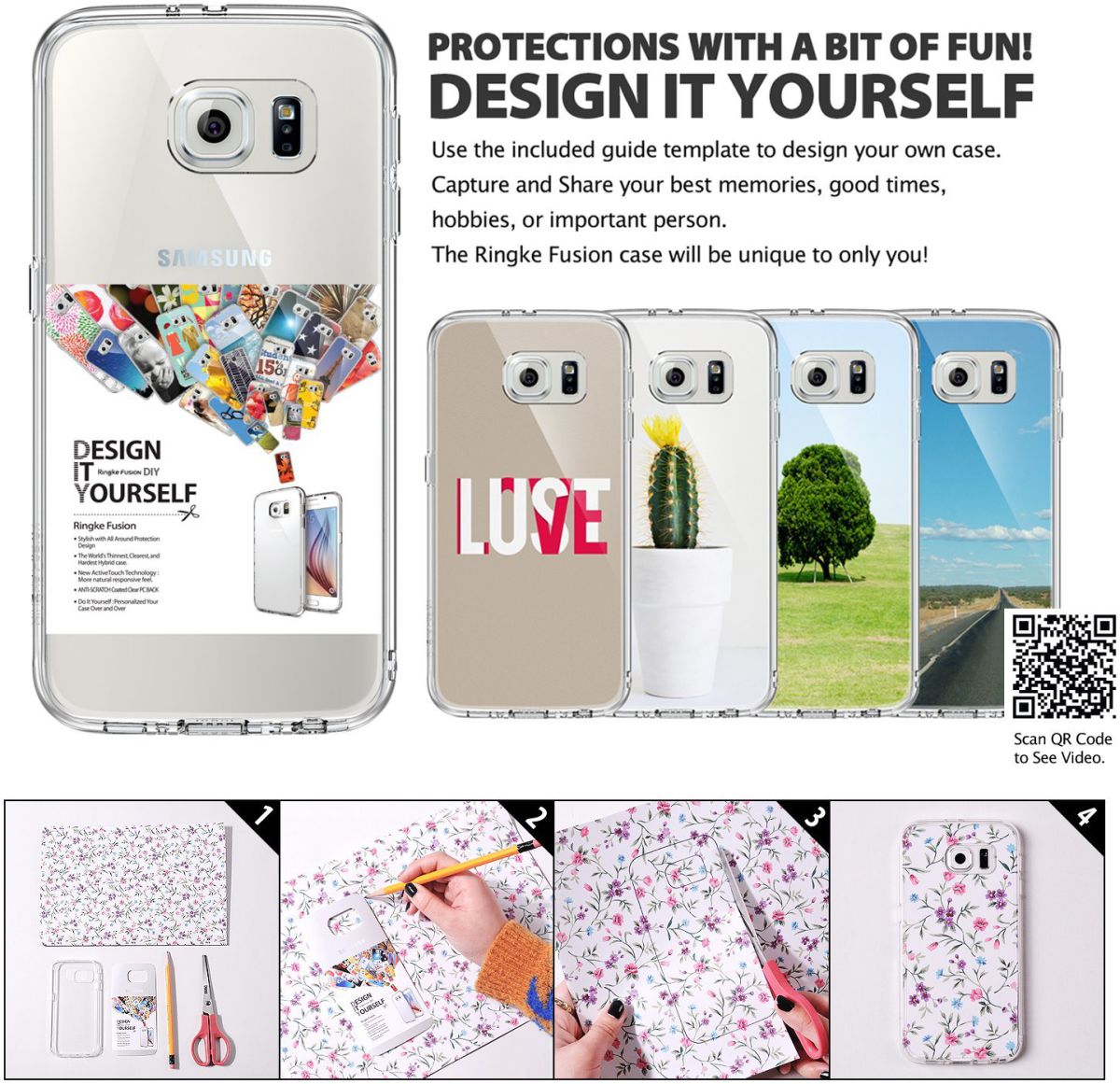 Ringke Fusion Samsung Galaxy S6 hoesje doorzichtig Crystal View afbeelding 5