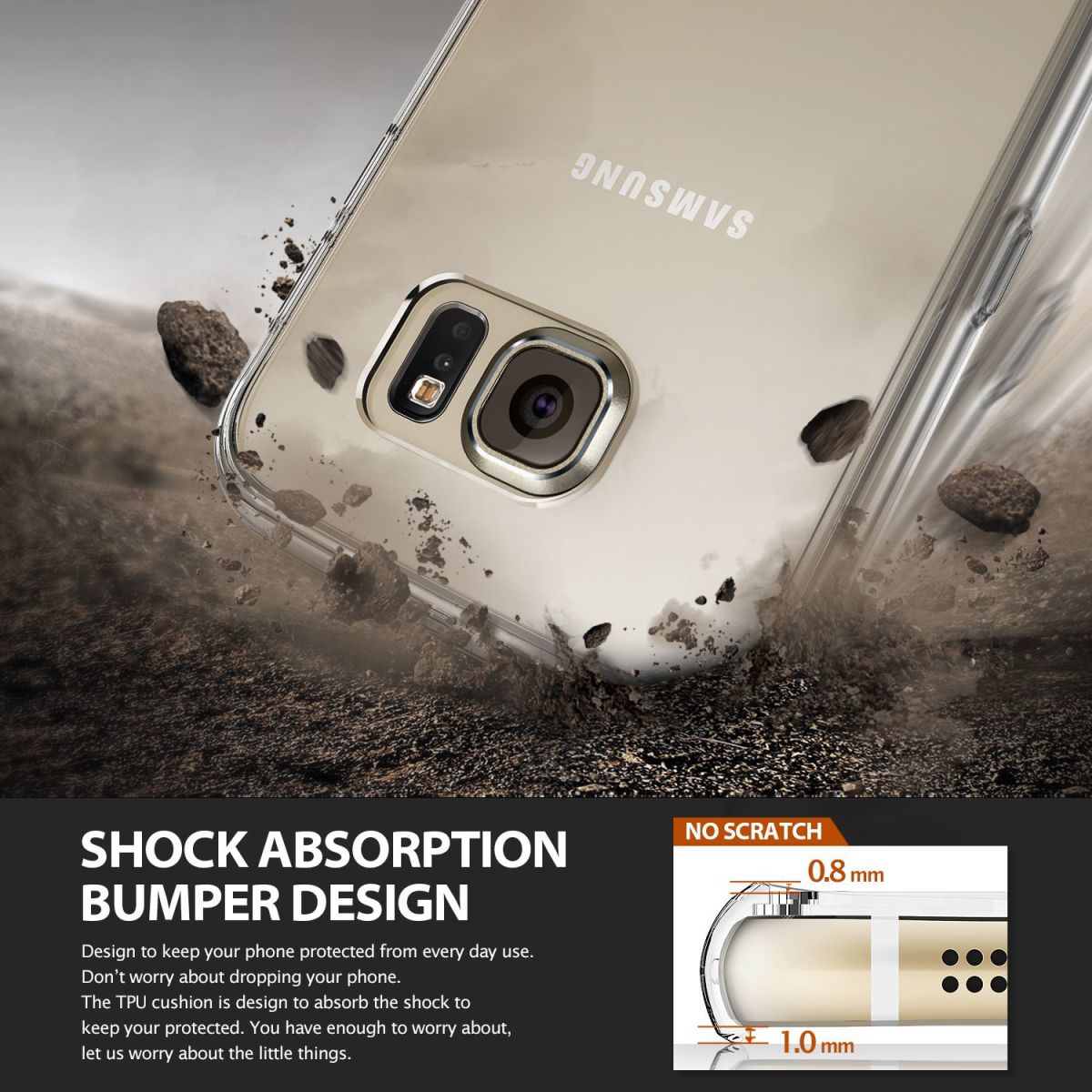 Ringke Fusion Samsung Galaxy S6 hoesje doorzichtig Crystal View afbeelding 6