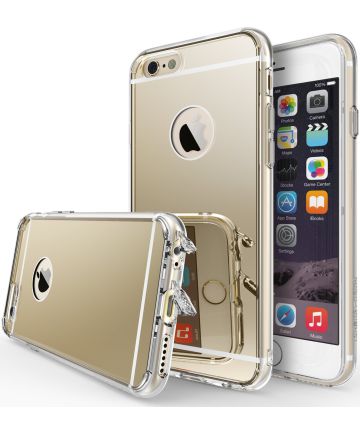Ringke Fusion Mirror Apple iPhone 6S spiegel hoesje Royal Gold Hoesjes
