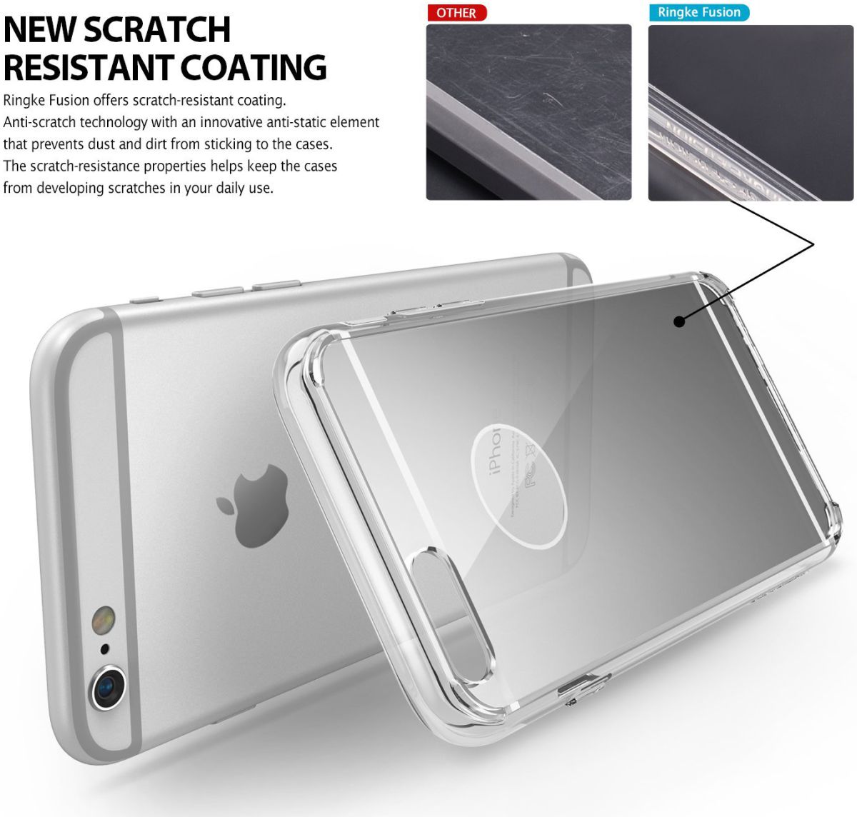 Ringke Fusion Mirror Apple iPhone 6S spiegel hoesje Royal Gold afbeelding 3