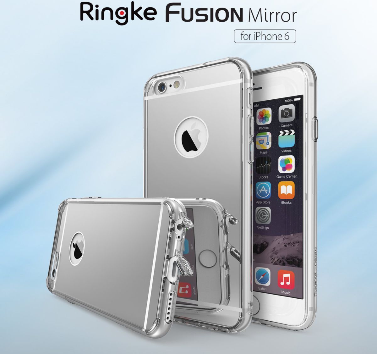 Ringke Fusion Mirror Apple iPhone 6S spiegel hoesje Royal Gold afbeelding 7