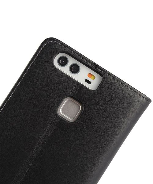 Huawei P9 Flip Hoesje Zwart afbeelding 6