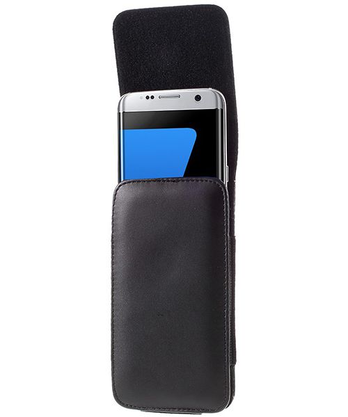Samsung Galaxy S7 Edge Broekriem Hoesje Zwart afbeelding 2