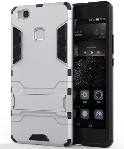Hybride Huawei P9 Lite Hoesje Zilver afbeelding 1