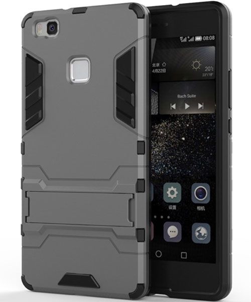 Hybride Huawei P9 Lite Hoesje Grijs afbeelding 1