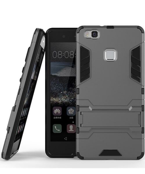 Hybride Huawei P9 Lite Hoesje Grijs afbeelding 2