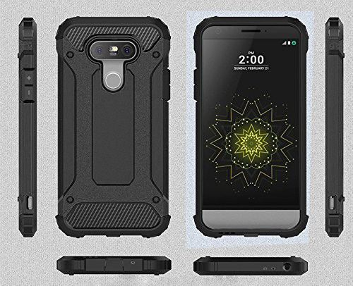 LG G5 (SE) Hybrid Armor Hoesje Zwart afbeelding 5
