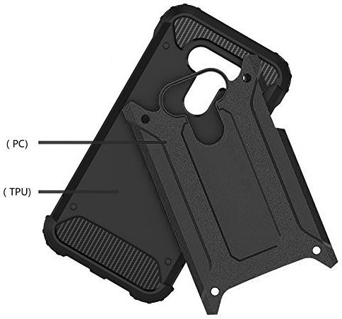LG G5 (SE) Hybrid Armor Hoesje Zwart afbeelding 6