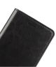Echt Leren Huawei P9 Lite Bookcase Hoesje Met Pasjes Zwart