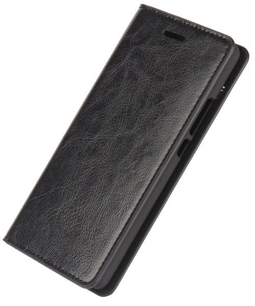 Echt Leren Huawei P9 Lite Bookcase Hoesje Met Pasjes Zwart afbeelding 12