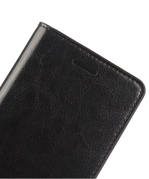 Echt Leren Huawei P9 Lite Bookcase Hoesje Met Pasjes Zwart afbeelding 14