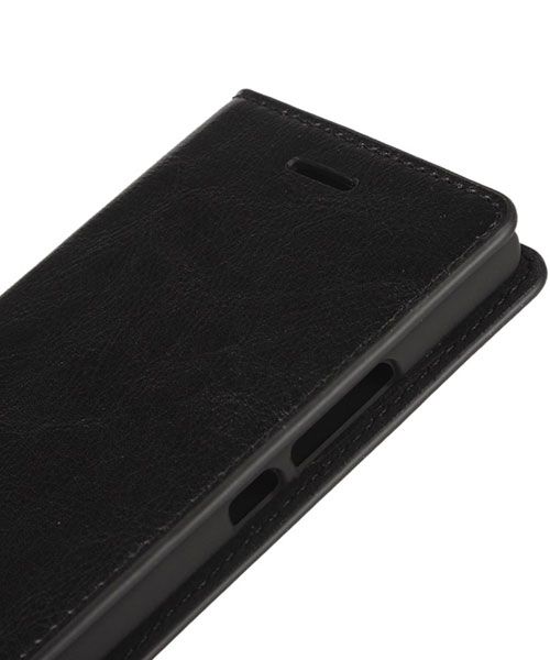Echt Leren Huawei P9 Lite Bookcase Hoesje Met Pasjes Zwart afbeelding 15
