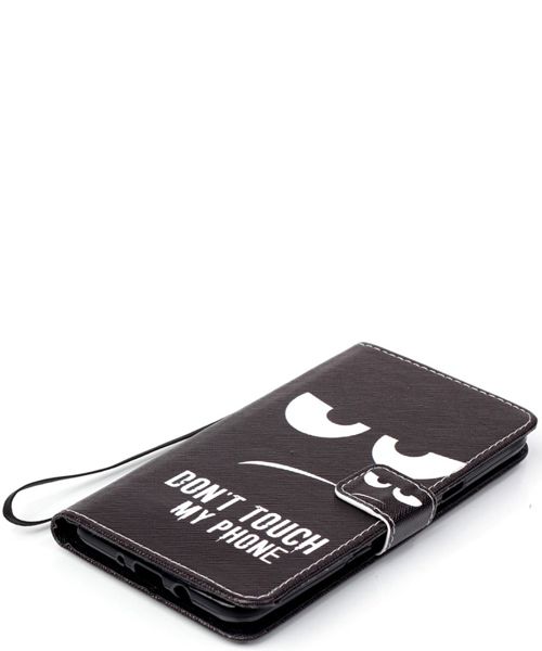 Samsung Galaxy J7 (2016) Portemonnee Hoesje Don't Touch My Phone Print afbeelding 5