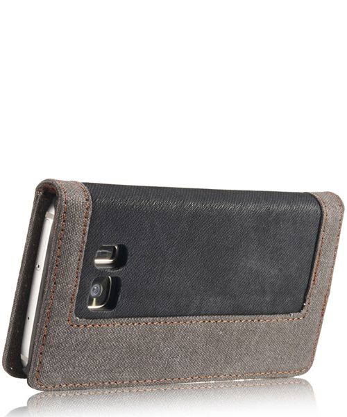 Samsung Galaxy S7 Canvas Portemonnee Bookcase Hoesje Zwart afbeelding 6