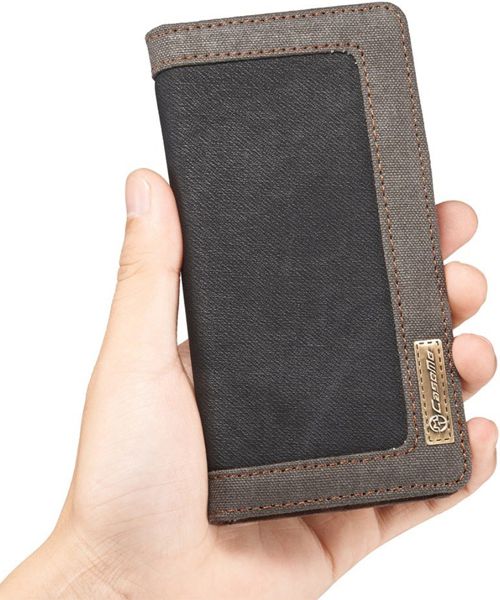 Samsung Galaxy S7 Canvas Portemonnee Bookcase Hoesje Zwart afbeelding 7
