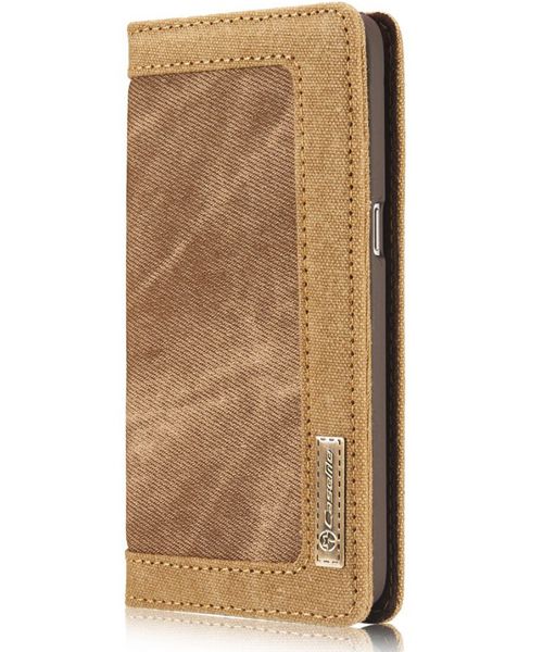 Samsung Galaxy S7 Canvas Portemonnee Bookcase Hoesje Bruin afbeelding 1