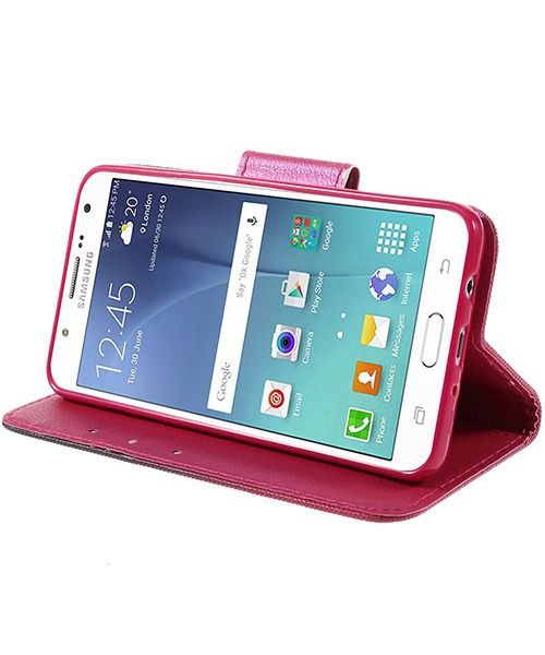 Samsung Galaxy J5 (2016) Print Hoesje Heart Flowers afbeelding 2