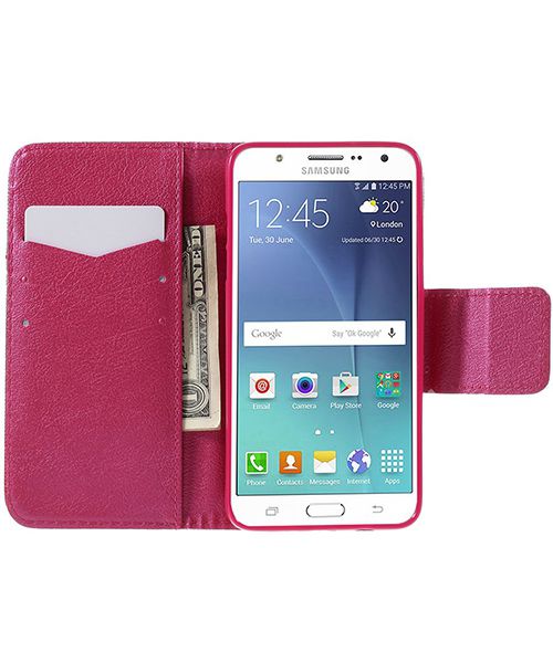 Samsung Galaxy J5 (2016) Print Hoesje Heart Flowers afbeelding 3