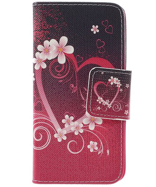 Samsung Galaxy J5 (2016) Print Hoesje Heart Flowers afbeelding 5