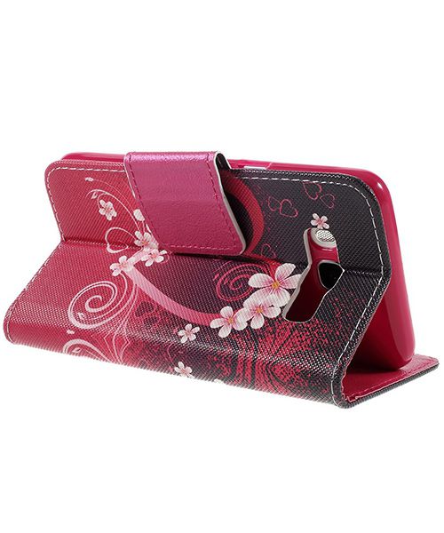 Samsung Galaxy J5 (2016) Print Hoesje Heart Flowers afbeelding 6