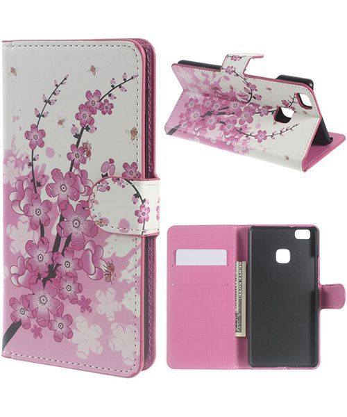 Huawei P9 Lite Portemonnee Print Hoesje Blossom afbeelding 1