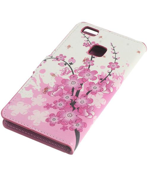 Huawei P9 Lite Portemonnee Print Hoesje Blossom afbeelding 5