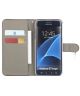 Samsung Galaxy S7 Edge Starry Sky Rhinestone Lederen Wallet Case Rood
