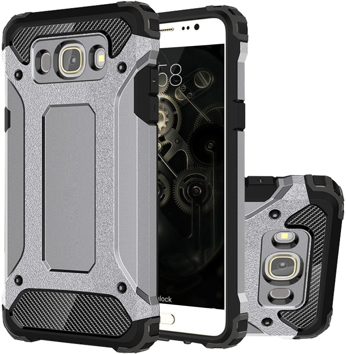 Samsung Galaxy J5 (2016) Hybride Hoesje Grijs afbeelding 1