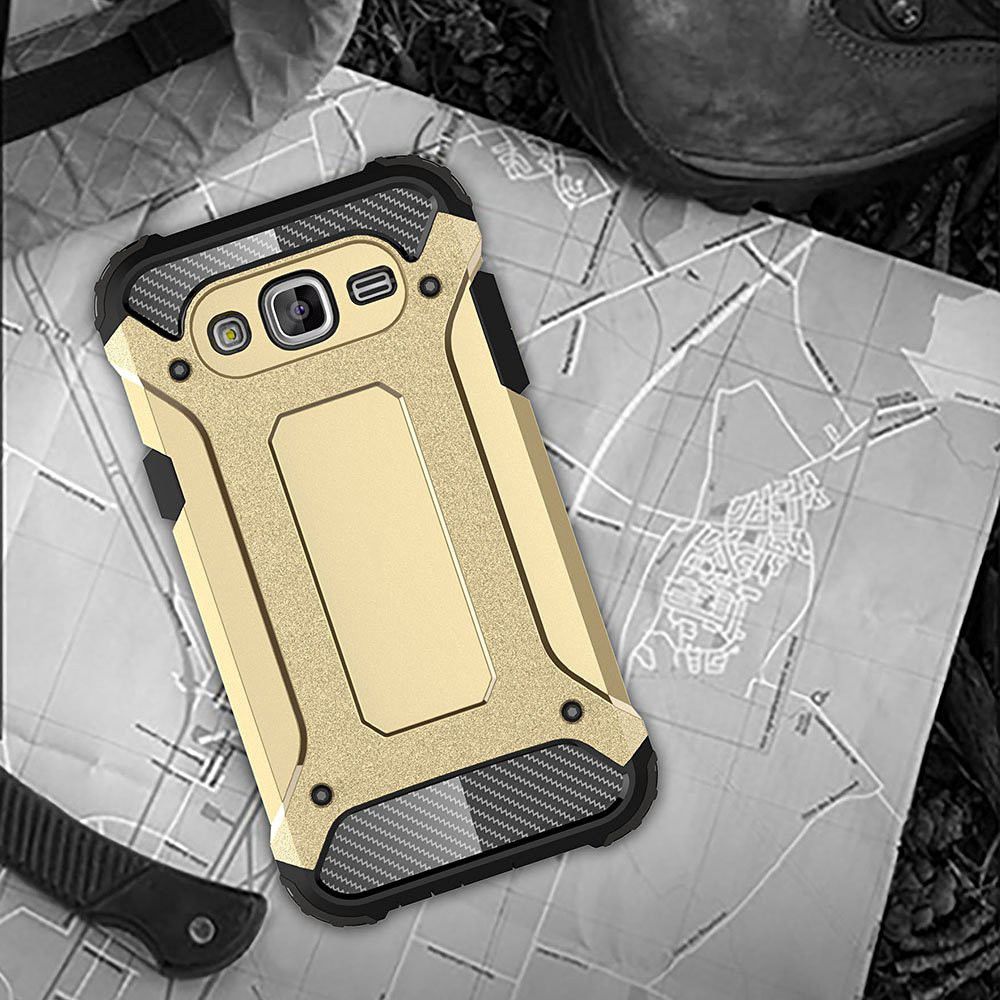 Samsung Galaxy J5 (2016) Hybride Hoesje Goud afbeelding 7