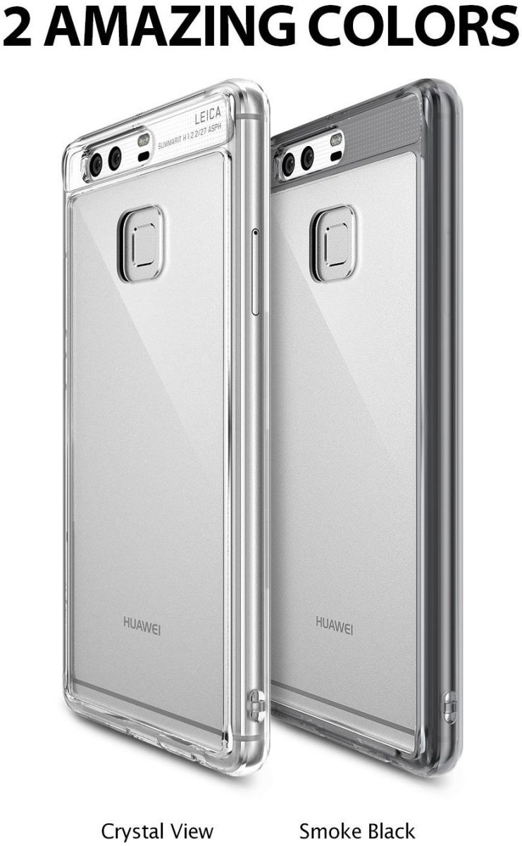 Ringke Fusion Hoesje Huawei P9 Doorzichtig Smoke Black afbeelding 8