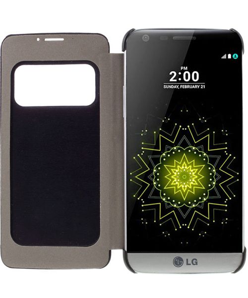LG G5 (SE) Flip Hoesje Window View Zwart afbeelding 2