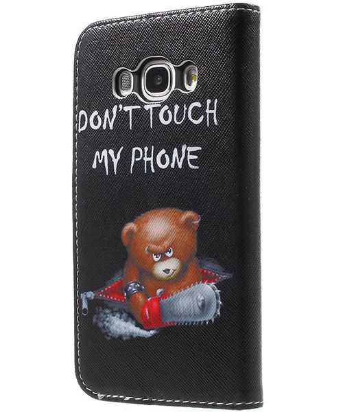 Samsung Galaxy J5 (2016) Fliphoesje Don't Touch My Phone Print afbeelding 4