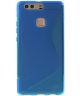 Huawei P9 Plus S-Shape TPU Hoesje Blauw
