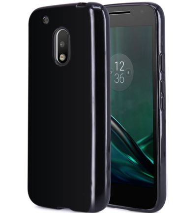 Motorola Moto G4 (Plus) TPU hoesje Zwart Hoesjes