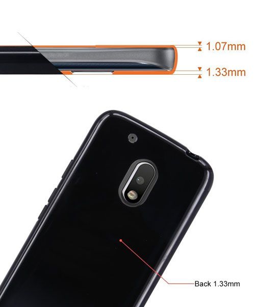 Motorola Moto G4 (Plus) TPU hoesje Zwart afbeelding 6
